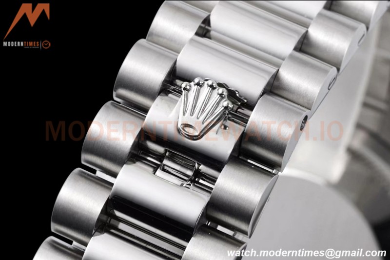 Rolex - DayDate 36mm 128239 Flt Pres SS/SS Grey/Stk TWSF A2836