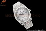 Rolex - DayDate 36mm 128239 Flt Pres SS/SS Silver White Diam EWF A2836