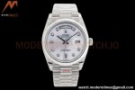 Rolex - DayDate 36mm 128239 Flt Pres SS/SS White MOP Diam EWF A2836