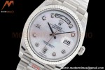 Rolex - DayDate 36mm 128239 Flt Pres SS/SS White MOP Diam EWF A2836