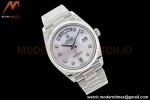 Rolex - DayDate 36mm 128239 Flt Pres SS/SS White MOP Diam EWF A2836