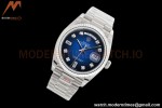 Rolex - DayDate 36mm 128239 Flt Pres SS/SS Blue/Diam EWF A2836