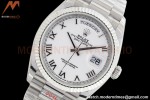Rolex - DayDate 36mm 128239 Flt Pres SS/SS Wht/Rmn EWF A2836