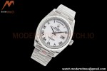 Rolex - DayDate 36mm 128239 Flt Pres SS/SS Wht/Rmn EWF A2836