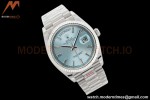 Rolex - DayDate 36mm 128236 Flt Pres SS/SS Ice Blue/Dia EWF A2836