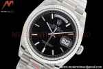 Rolex - DayDate 36mm 128239 Flt Pres SS/SS Black/Stk EWF A2836