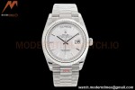 Rolex - DayDate 36mm 128239 Flt Pres SS/SS Silver/Stk EWF A2836