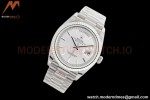 Rolex - DayDate 36mm 128239 Flt Pres SS/SS Silver/Stk EWF A2836