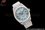 Rolex - DayDate 36mm 128236 Flt Pres SS/SS Ice Blue/Rmn EWF A2836