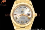 Rolex - DayDate 228238 40mm Flt/Pres YG/YG Silv/Rmn GDF MY8215