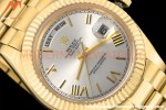 Rolex - DayDate 228238 40mm Flt/Pres YG/YG Silv/Rmn GDF MY8215