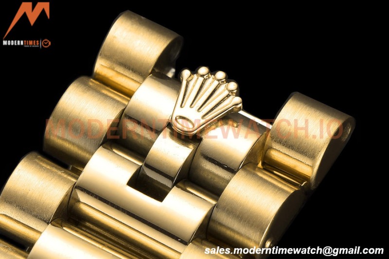 Rolex - DayDate 228238 40mm Flt/Pres YG/YG Grn/Rmn GDF MY8215