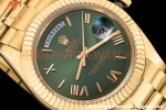 Rolex - DayDate 228238 40mm Flt/Pres YG/YG Grn/Rmn GDF MY8215