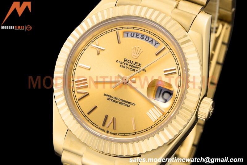Rolex - DayDate 228238 40mm Flt/Pres YG/YG Gold/Rmn GDF MY8215