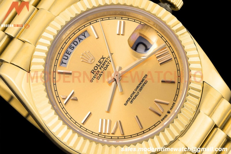 Rolex - DayDate 228238 40mm Flt/Pres YG/YG Gold/Rmn GDF MY8215