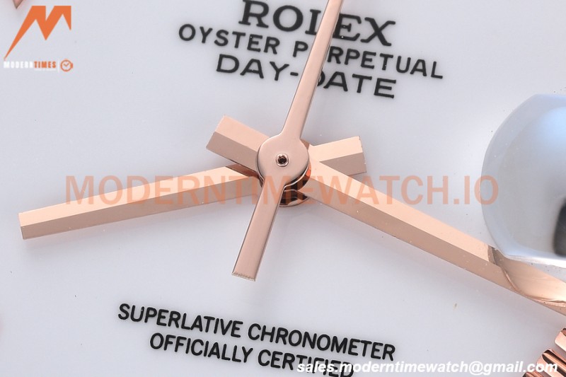 Rolex - DayDate 228238 40mm Flt/Pres YG/YG Wht/Rmn GDF MY8215