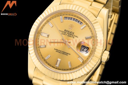 Rolex - DayDate 228238 40mm Flt/Pres YG/YG Gold/Dia GDF MY8215