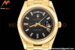 Rolex - DayDate 228238 40mm Flt/Pres YG/YG Black/Dia GDF MY8215