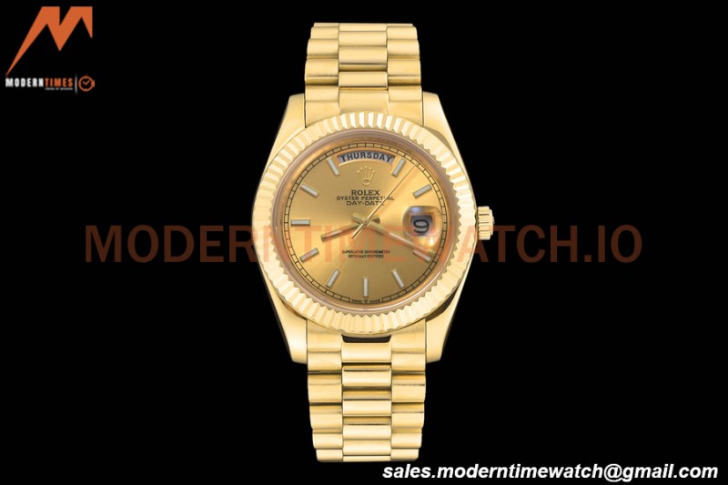 Rolex - DayDate 228238 40mm Flt/Pres YG/YG Gold/Stk GDF MY8215