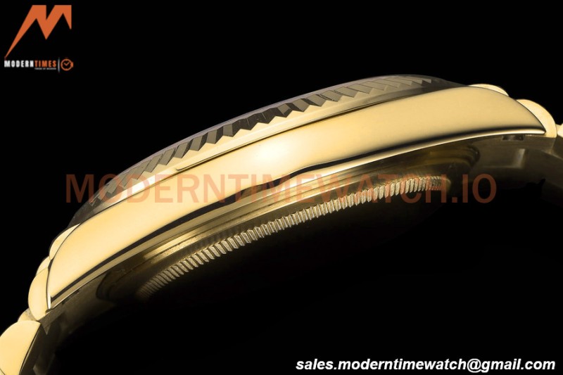 Rolex - DayDate 228238 40mm Flt/Pres YG/YG All Black/Dia GDF MY8215