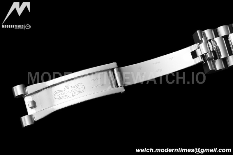 Rolex - DayDate 40mm Flt Pres SS/SS Grey/Stk EWF VR3255
