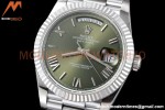 Rolex - DayDate 40mm Flt Pres SS/SS Grey/Stk EWF VR3255
