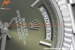 Rolex - DayDate 40mm Flt Pres SS/SS Grey/Stk EWF VR3255