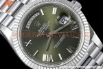 Rolex - DayDate 40mm Flt Pres SS/SS Grey/Stk EWF VR3255