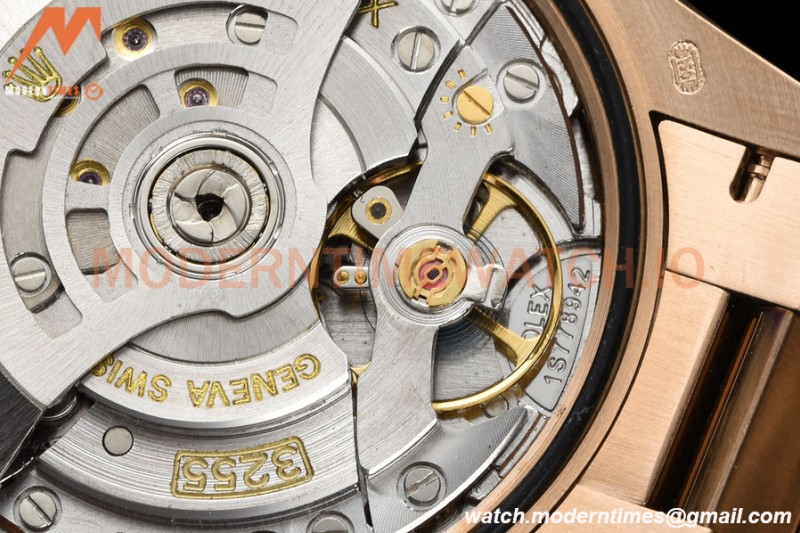 Rolex - DayDate 36mm 128235 Flt Pres RG/RG Brn/Dia V5 QF VR3255