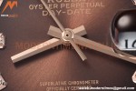 Rolex - DayDate 36mm 128235 Flt Pres RG/RG Brn/Dia V5 QF VR3255
