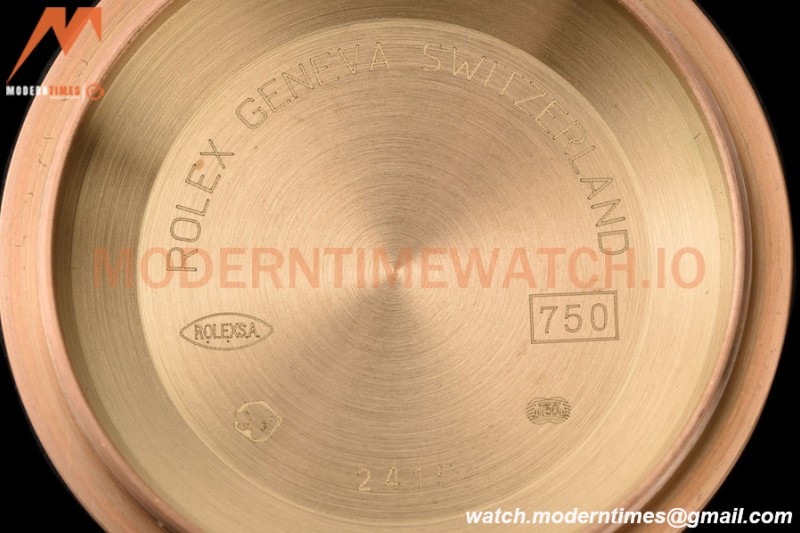 Rolex - DayDate 36mm 128235 Flt Pres RG/RG Silv/Dia V5 QF VR3255