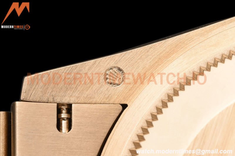 Rolex - DayDate 36mm 128235 Flt Pres RG/RG Brn/Rmn V5 QF VR3255