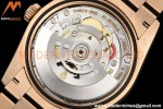 Rolex - DayDate 36mm 128235 Flt Pres RG/RG Brn/Rmn V5 QF VR3255