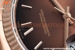 Rolex - DayDate 36mm 128235 Flt Pres RG/RG Brn/Rmn V5 QF VR3255
