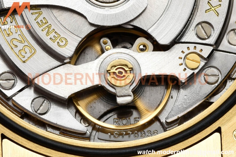Rolex - DayDate 36mm 128238 Flt Pres YG/YG Gold/Dia V5 QF VR3255
