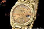 Rolex - DayDate 36mm 128238 Flt Pres YG/YG Gold/Dia V5 QF VR3255