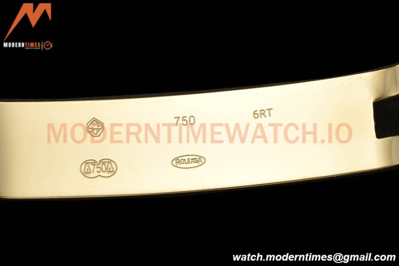 Rolex - DayDate 36mm 128238 Flt Pres YG/YG Grn/Dia V5 QF VR3255