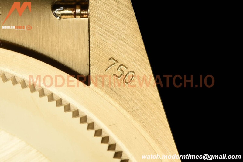 Rolex - DayDate 36mm 128238 Flt Pres YG/YG Grn/Dia V5 QF VR3255