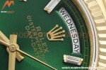 Rolex - DayDate 36mm 128238 Flt Pres YG/YG Grn/Dia V5 QF VR3255