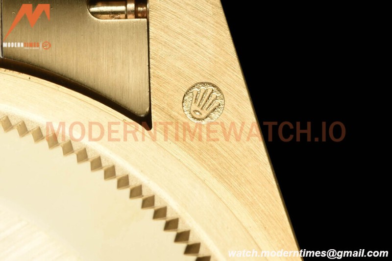 Rolex - DayDate 36mm 128238 Flt Pres YG/YG Grn/Rmn V5 QF VR3255