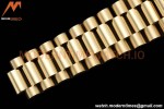 Rolex - DayDate 36mm 128238 Flt Pres YG/YG Grn/Rmn V5 QF VR3255