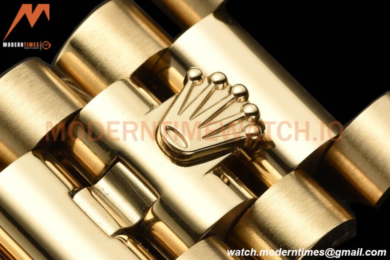 Rolex - DayDate 36mm 128238 Flt Pres YG/YG Grn/Rmn V5 QF VR3255