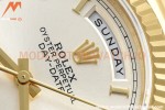 Rolex - DayDate 36mm 128238 Flt Pres YG/YG Wht/Rmn V5 QF VR3255