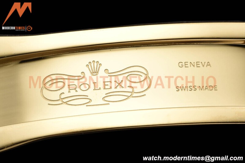 Rolex - DayDate 36mm 128238 Flt Pres YG/YG Green/Dia V5 QF VR3255