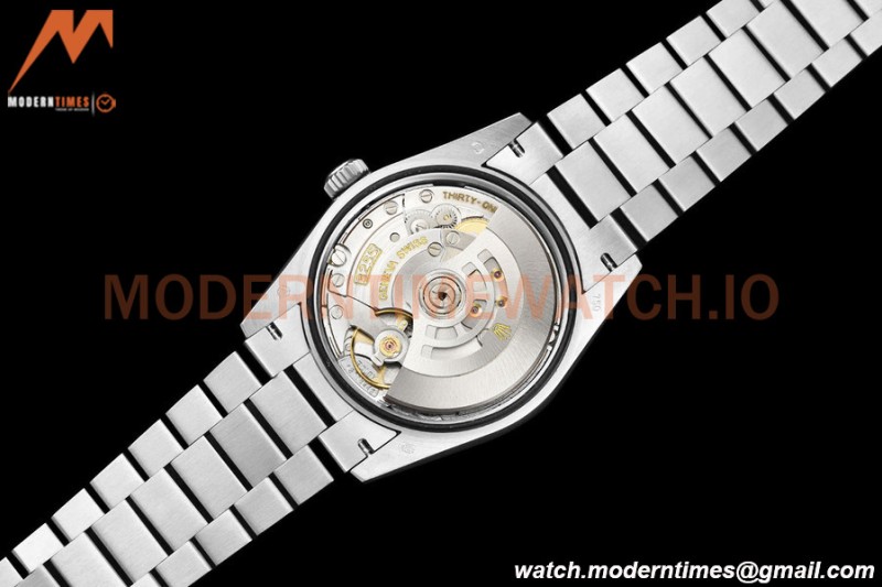 Rolex - DayDate 36mm 128239 Flt Pres SS/SS Blue/Dia V5 QF VR3255