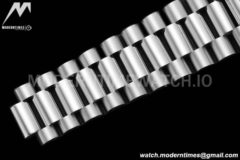 Rolex - DayDate 36mm 128236 Flt Pres SS/SS I-Blue/Dia V5 QF VR3255