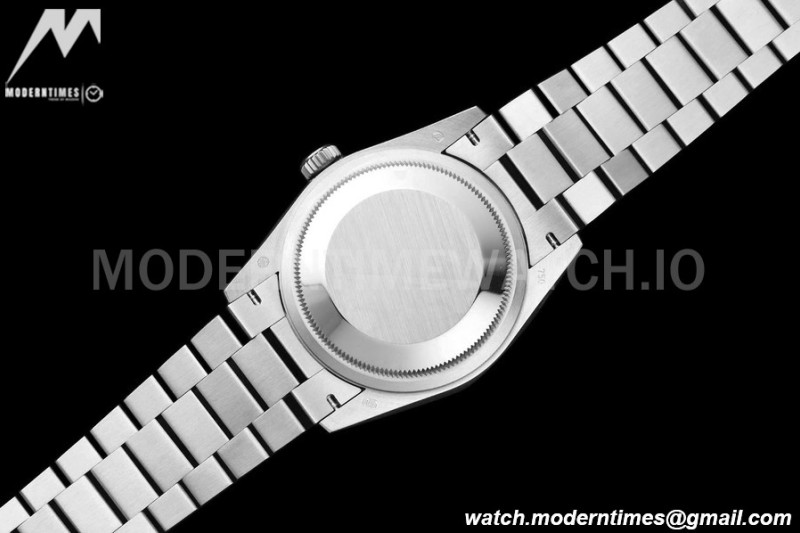 Rolex - DayDate 36mm 128239 Flt Pres SS/SS Pink/Dia V5 QF VR3255