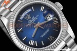 Rolex - DayDate 36mm 128236 Flt Pres SS/SS I-Blue/Dia V5 QF VR3255