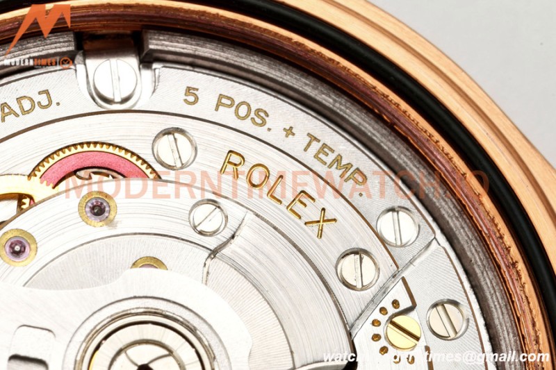 Rolex - DayDate 228235 Gain Weight 40mm Flt Pres RG/RG Black/Rmn KF VR3255