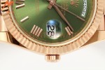 Rolex - DayDate 228235 Gain Weight 40mm Flt Pres RG/RG Green/Rmn KF VR3255